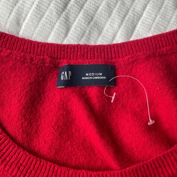Gap red cropped sweater tank top - Picture 5 of 6